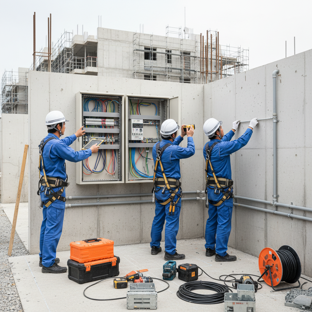 電気工事の黒板記載例