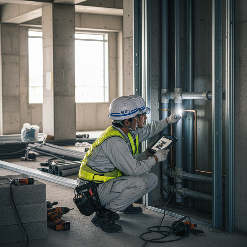 スチール配管のロウ付け・ねじ込み接合部のアップ写真（ピンボケなし・均一照明）