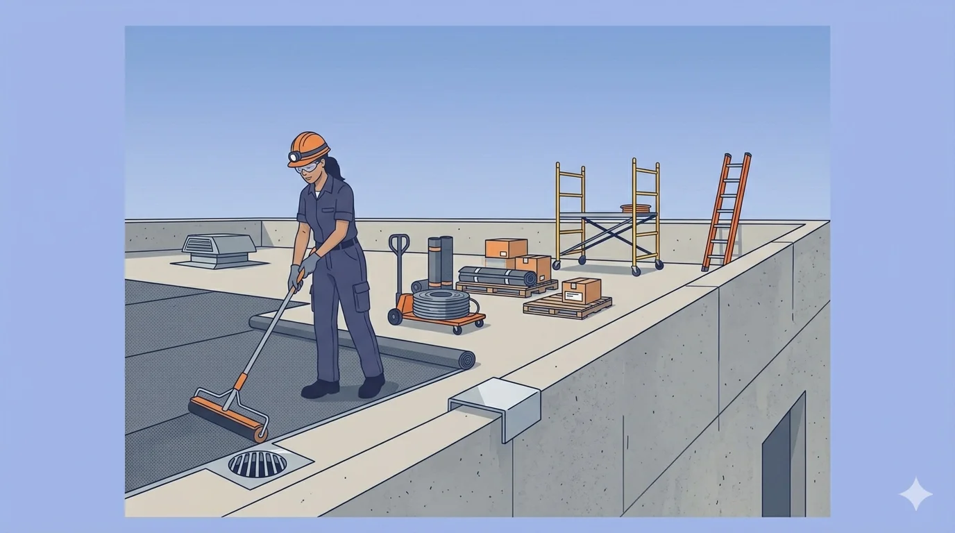 防水工事の写真台帳