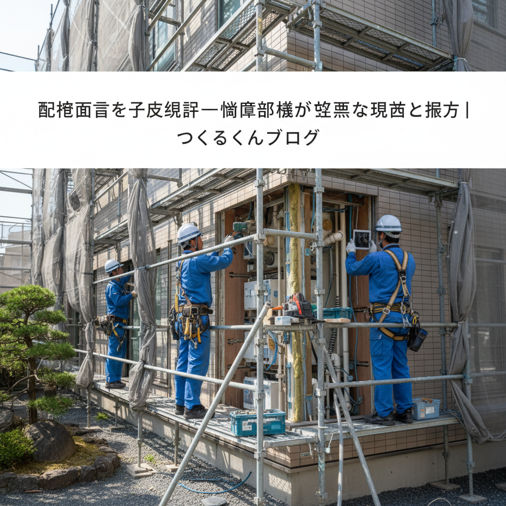 配管工事の写真記録